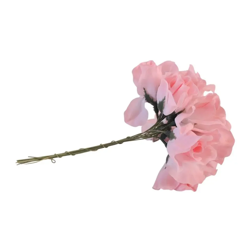 24 Pink Mauve Silk Rose Picks 1 in Artificial Flowers Wedding Craft Floral Decor